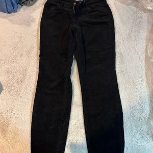 Corduroy black jeans